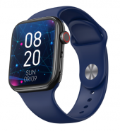 Seri 8 EW01 Yüksek Kalite 1.92 inç Çift Düğmeli Lacivert Renk Akıllı Saat thumbnail 2