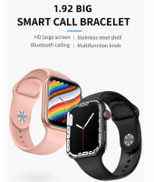 Seri 8 EW01 Yüksek Kalite 1.92 inç Çift Düğmeli Lacivert Renk Akıllı Saat thumbnail 4