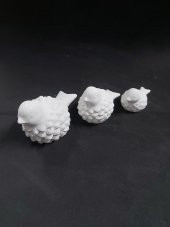 Polyester Üçlü Kuş B:10x6cm O: 8x5cm K:6x4cm P367 - 1