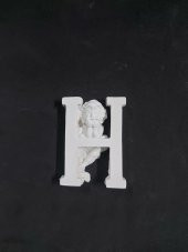 Polyester Harf Melekli -H- 7,5x5,5cm P395 - 1