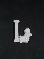 Polyester Harf Melekli -L- 7,5x6cm P399 - 1
