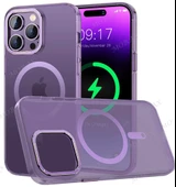 Apple iPhone 14 Pro için Magsafe ile uyumlu Kılıf Mat Kadifemsi Special Edition PC Kapak - 1