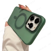 Apple iPhone 14 Pro için Magsafe ile uyumlu Kılıf Mat Kadifemsi Special Edition PC Kapak - 8