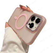 Apple iPhone 14 Pro için Magsafe ile uyumlu Kılıf Mat Kadifemsi Special Edition PC Kapak - 5