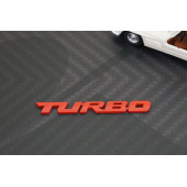 Turbo Bagaj Kırmızı Metal 3M 3D Bagaj Yazı Logo K - 2