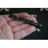 Subaru Turbo Bagaj Siyah Metal 3M 3D Bagaj Yazı Logo K thumbnail 1