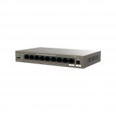 Tenda TEG1110PF-8-102W 9 Port 8 Port Poe+ 10-100-1000 Switch + 1 Port Uplink + 1 Port SFP - 1