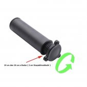 Metal Mobilya Koltuk 14 -16 cm Ayarlı Orta Destek Ayağı Mat Siyah - 3