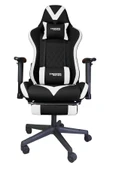 TWISTED MINDS TM8250-NW COMFORT E-SPOR OYUNCU KOLTUĞU - SİYAH  BEYAZ - 1