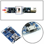 03962A 18650 Lityum Pil 3.7v Şarj Kartı 1A Koruma Mini USB Çıkış - 3