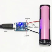 03962A 18650 Lityum Pil 3.7v Şarj Kartı 1A Koruma Mini USB Çıkış - 7