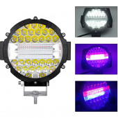 3 Modlu 3 Renk Kombo 51W Siyah Yuvarlak Off Road 12/24V Çalışma Tekne Lambası AA137 - 1