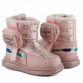 Vojo 9080 Kürklü Anatomik Fermuarlı Cepli Kız Çocuk Botu - 1