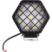 48W Altıgen Kafesli Siyah 16 LED Off Road Tekne Çalışma Lambası AA140 - 2