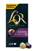 L'OR - Supremo - Intensity 10 - Nespresso Uyumlu Kapsül Kahve Fırsat Paketi 10 x 3 Paket (30 Adet) thumbnail 2