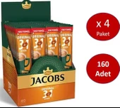 Jacobs 3ü1 Arada 160 Adet Stick Kahve (40 x 4 Paket) - 1