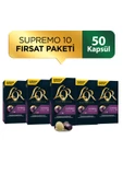 L'OR - Supremo - Intensity 10 - Nespresso Uyumlu Kapsül Kahve Fırsat Paketi 10 x 5 Paket (50 Adet) - 1