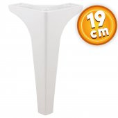 Lüks Mobilya Kanepe Sehpa TV Ünitesi Koltuk Ayağı 19 cm Beyaz Baza Ayak thumbnail 1