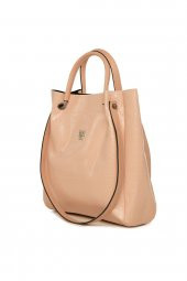 Bagmori Pudra Desenli Demir Tutmalı Büyük Çanta - 2