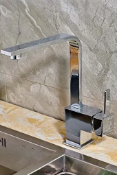 Venita Mix Kuğu Kare Mutfak Evye Bataryası Sıcak Soğuk Su Çıkışl thumbnail 2