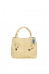 Bagmori Krem Bağlama Detaylı Mini Askılı Çanta - 1