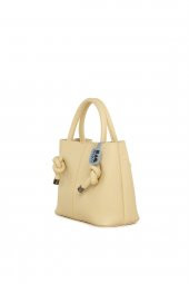 Bagmori Krem Bağlama Detaylı Mini Askılı Çanta - 2
