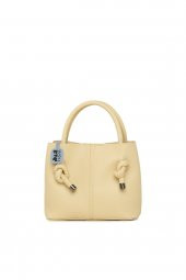 Bagmori Krem Bağlama Detaylı Mini Askılı Çanta - 3