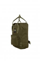 Bagmori Haki Kare Askı Ayarlı Mini Sırt Çantası thumbnail 2