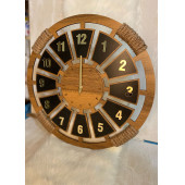 Lavinta54 Kişiye Özel Ahşap Duvar Saati 50 cm - 1