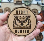 BAYKUŞ Night Hunter- Deri PEÇ - Arma - Askeri Patch - 2