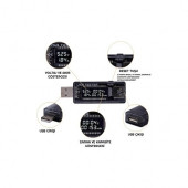 LED Ekranlı USB Voltmetre Ampermetre USB Şarj Kapasitesi Test Cihazı  A75 - 2
