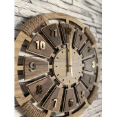 Lavinta54 Kişiye Özel Ahşap Duvar Saati 40 cm - 1