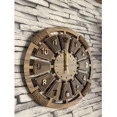 Lavinta54 Kişiye Özel Ahşap Duvar Saati 40 cm - 2