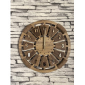 Lavinta54 Kişiye Özel Ahşap Duvar Saati 40 cm - 3