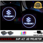 Suzuki Araçlar İçin Pilli Yapıştırmalı Kapı Altı Led Logo - 3