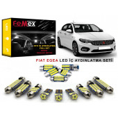 Fiat Egea LED İç Aydınlatma Ampul Seti FEMEX Parlak Beyaz - 1