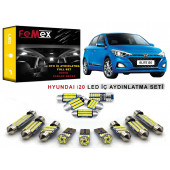 Hyundai i20 LED İç Aydınlatma Ampul Seti FEMEX Parlak Beyaz - 1