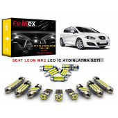 Seat Leon MK2 LED İç Aydınlatma Ampul Seti FEMEX Parlak Beyaz - 1