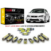 Seat Leon MK3 LED İç Aydınlatma Ampul Seti FEMEX Parlak Beyaz - 1