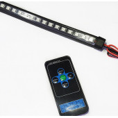 OFF ROAD Çakarlı Led Koyu TURUNCU-BEYAZ Çift Renk 24 Modlu Kumandalı 56cm - 1