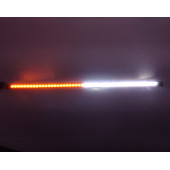 OFF ROAD Çakarlı Led Koyu TURUNCU-BEYAZ Çift Renk 24 Modlu Kumandalı 56cm - 3