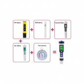 5in1 Dijital Ph/tds/ec/tuzluluk/sıcaklık Metre Işıklı Test Cihazı Iletkenlik Kalem Model-5in1 Tds Metre-A89 - 1