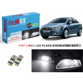 Fiat Linea Plaka Aydınlatma Seti LED Ampul Femex T10  Beyaz Led - 4