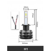 Fiat Doblo 3 Led Xenon Uzun Far Ampulu FEMEX Eco Power H1 - 3