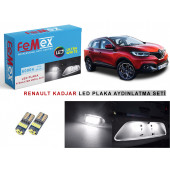 Renault Kadjar LED Plaka Aydınlatma Ampulu 6000K Beyaz FEMEX T10 - 3