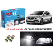 Renault Symbol LED Plaka Aydınlatma Ampulu 6000K Beyaz FEMEX T10 - 3