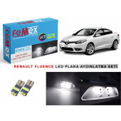 Renault Fluence LED Plaka Aydınlatma Ampulu 6000K Beyaz FEMEX T10 - 3