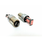 FEMEX P21W Non-Direction 1157 ÇİFT Duy 3030 Chip 24smd Kırmızı Stop Ampul - 2