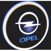 Opel Araçlar İçin Pilli Yapıştırmalı Kapı Altı Led Logo - 1