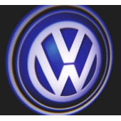Volkswagen Araçlar İçin Pilli Yapıştırmalı Kapı Altı Led Logo - 3